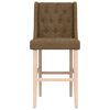 vidaXL Chaises de bar lot de 2 bois massif d'h&eacute;v&eacute;a et tissu