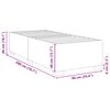 vidaXL Cadre de lit sans matelas marron fonc&eacute; 90x200 cm tissu