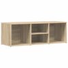 vidaXL Banc de rangement &agrave; chaussures Ch&ecirc;ne sonoma Bois d&rsquo;ing&eacute;nierie
