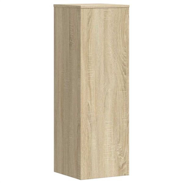 vidaXL Support pour plantes ch&ecirc;ne sonoma 33x33x100cm bois d'ing&eacute;nierie