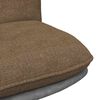 vidaXL Chaise pivotante de bureau Taupe Tissu