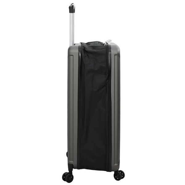 vidaXL Valise avec verrouillage Gris fonc&eacute; 50 x 30 x 76 cm Plastic ABS