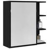 vidaXL Armoire Miroir de Salle de Bain Ch&ecirc;ne noir 62,5 x 20,5 x 64 cm