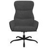 vidaXL Chaise de relaxation Gris fonc&eacute; Tissu