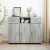 vidaXL Buffet Sonoma gris 88,5 x 30,5 x 73 cm Bois d'ingénierie