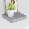 vidaXL &Eacute;tag&egrave;res murales flottantes 2 pcs gris 23x23,5x3,8 cm MDF
