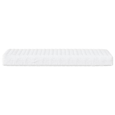 vidaXL Lit de jour avec matelas crème 100x200 cm tissu