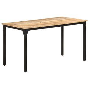 vidaXL Table de salle &agrave; manger 140x70x76 cm Bois de manguier brut