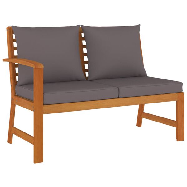 vidaXL Ensemble &agrave; manger de jardin coussins 7 pcs Bois acacia