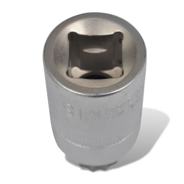 vidaXL Jeu de douilles &agrave; 12 pointes 10 pcs sur une bande