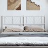 vidaXL T&ecirc;te de lit m&eacute;tal blanc 135 cm