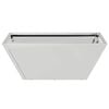vidaXL Cache-pot de jardin 5 pcs Argent 40 x 40 x 15 cm
