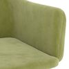 vidaXL Chaises &agrave; manger lot de 2 Vert clair Velours