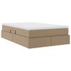 vidaXL Lit avec rangement et matelas Cappuccino 120 x 200 cm