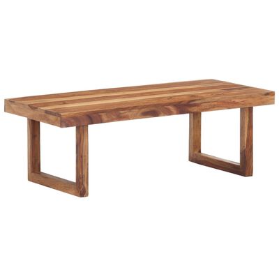 vidaXL Table basse 100 x 50 x 35 cm Bois massif