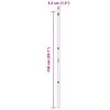 vidaXL Poteau de cl&ocirc;ture. 52 pcs Vert 3,2 x 3,2 x 150 cm