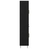vidaXL Haut Armoire avec tiroir 2 pcs Ch&ecirc;ne noir Bois d'ing&eacute;nierie