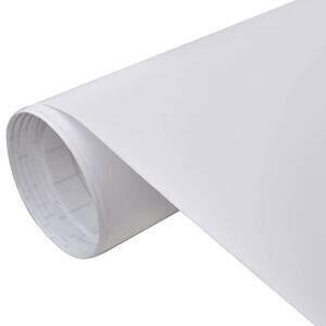 vidaXL Film de voiture Blanc mat 100x150 cm