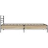 vidaXL Cadre de lit sans matelas ch&ecirc;ne sonoma 100x200 cm