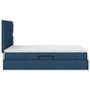 vidaXL Lit avec rangement et matelas Bleu 140 x 190 cm Polyester