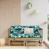 vidaXL Canap&eacute;s d'angle de jardin 2 pcs bois de pin impr&eacute;gn&eacute;