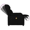 vidaXL Fauteuil de massage Noir Tissu