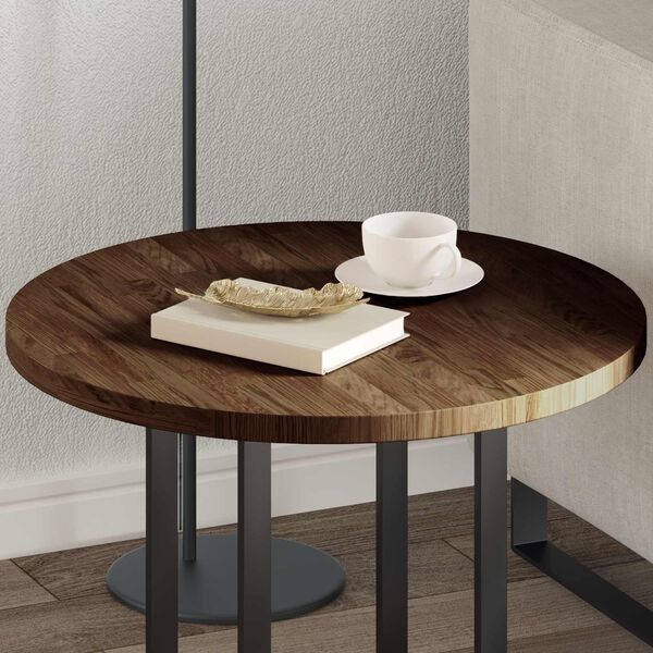 vidaXL Plateau de table Marron fonc&eacute; &Oslash; 60 x 2,5 cm