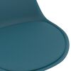 vidaXL Chaises &agrave; manger pivotantes lot de 2 turquoise similicuir