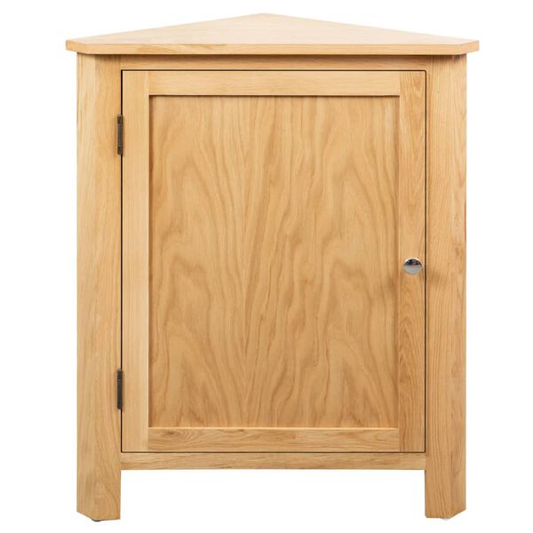 vidaXL Armoire d'angle 59 x 45 x 80 cm Bois de chêne massif