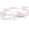 vidaXL Salon palette de jardin avec coussins 4pcs bois d'acacia massif