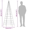 vidaXL Sapin de No&euml;l &agrave; LED 200 LED bleu 180 cm