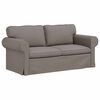 vidaXL Canap&eacute; 2 pcs Taupe
