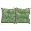 vidaXL Coussins de chaise &agrave; dossier bas lot de 4 mod&egrave;le de feuille