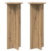 vidaXL Support de Plante 2 pcs Ch&ecirc;ne artisanal &Oslash;40 x 100 cm