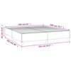 vidaXL Cadre de lit sans matelas noir 160x200 cm tissu