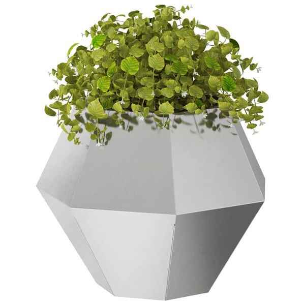 vidaXL Jardini&egrave;re Argent 50 x 50 x 40 cm Acier inoxydable