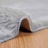 vidaXL Tapis en Fourrure Synth&eacute;tique de Lapin Olite Gris 200 x 200 cm