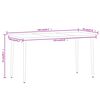 vidaXL Ensemble &agrave; manger de jardin 7 pcs Marron