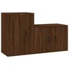 vidaXL Ensemble de meubles TV 2 pcs Ch&ecirc;ne marron Bois d'ing&eacute;nierie