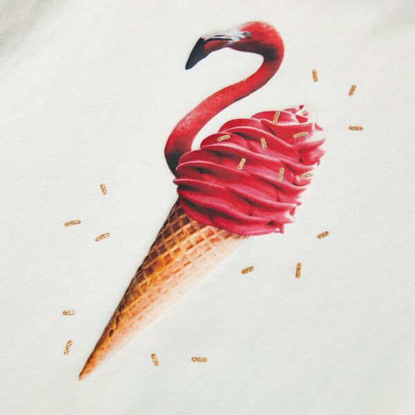 T-shirt enfants rose écru 116