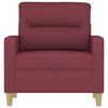 vidaXL Fauteuil Rouge bordeaux 60 cm Tissu
