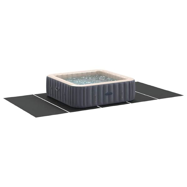vidaXL Tapis de piscine Noir 550 x 280 cm G&eacute;otextile en polyester