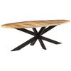 vidaXL Table &agrave; manger 240x100x75 cm Bois de manguier brut