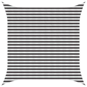 vidaXL Voile d'ombre Anthracite et blanc 3 x 3 m HDPE