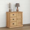 vidaXL Buffet avec tiroirs VIGO 78x40x75 cm bois massif de pin
