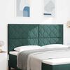 vidaXL T&ecirc;te de lit avec t&ecirc;te de lit Vert fonc&eacute; 180 cm Velours