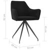 vidaXL Chaises &agrave; manger lot de 2 Noir Velours