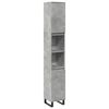 vidaXL Armoire de salle de bain gris b&eacute;ton 30x30x190 cm