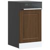 vidaXL Panneau de lave-vaisselle Porto ch&ecirc;ne marron 45x1,5x67 cm