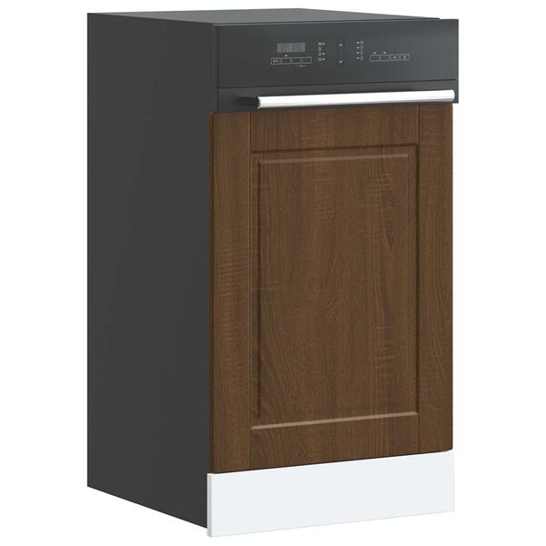 vidaXL Panneau de lave-vaisselle Porto ch&ecirc;ne marron 45x1,5x67 cm